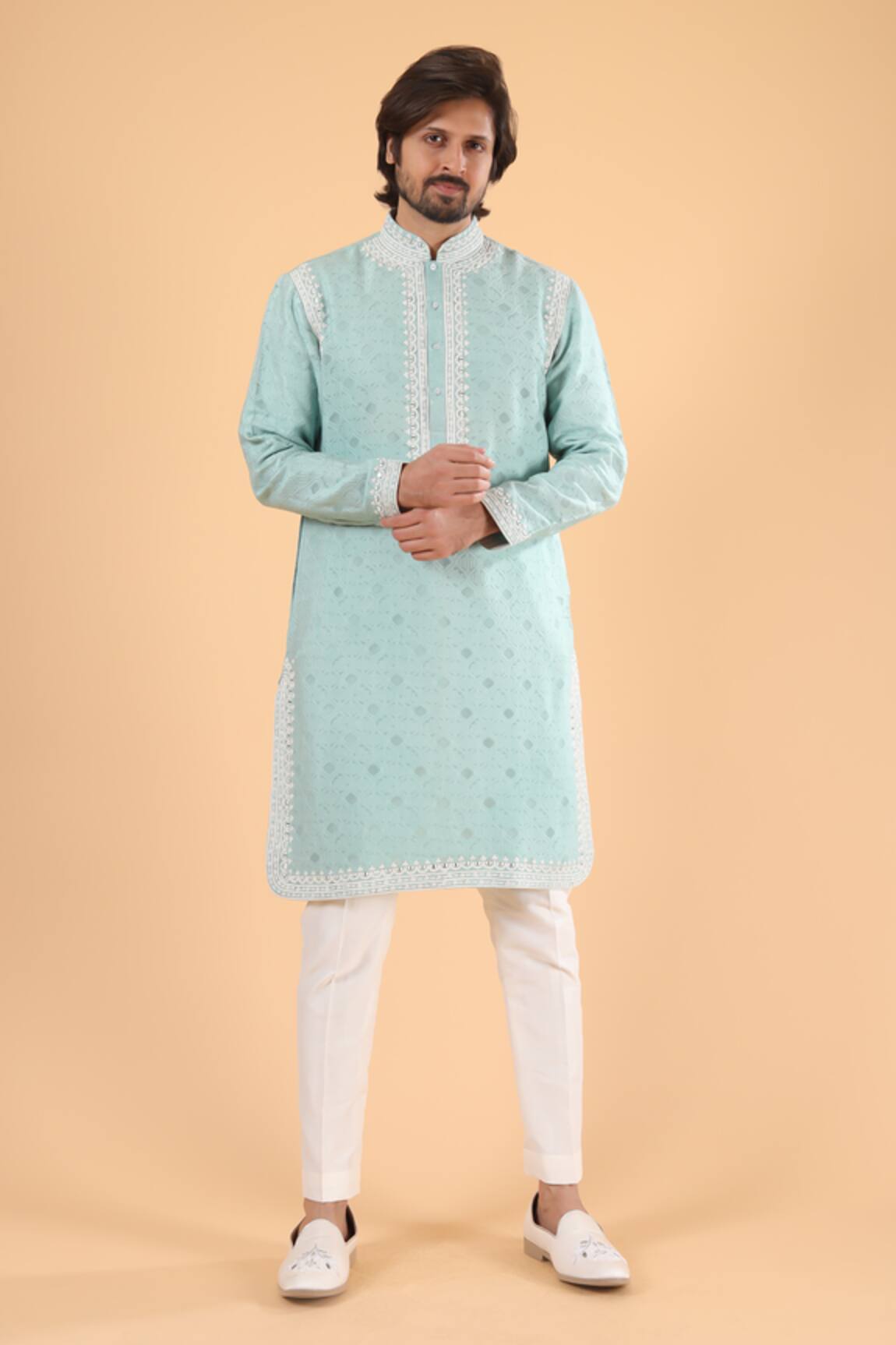 Millionaire Floral Pattern Kurta Set 