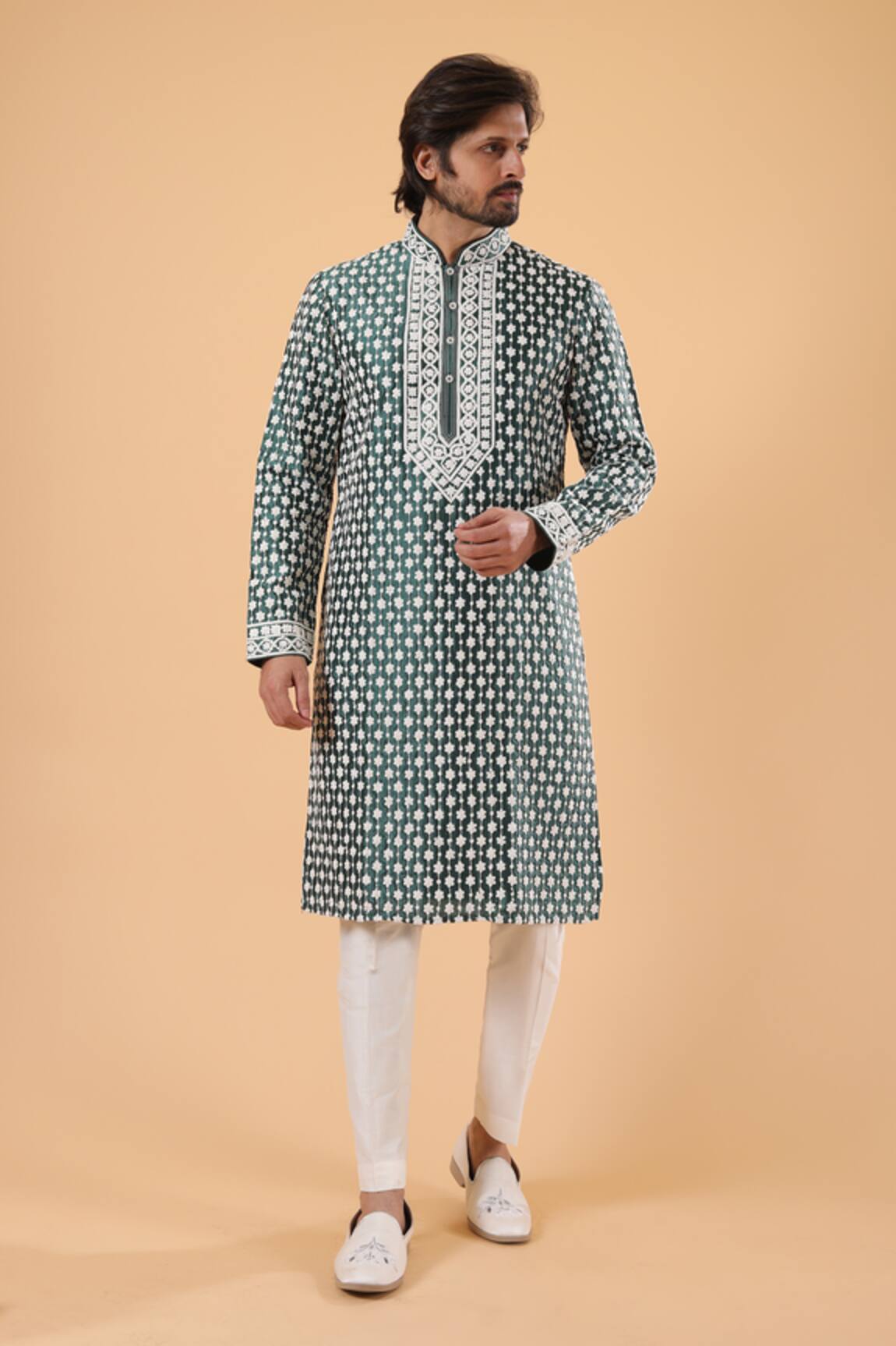Millionaire Thread Work Kurta Set 