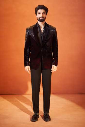 Millionaire Embellished Coat & Trouser Set