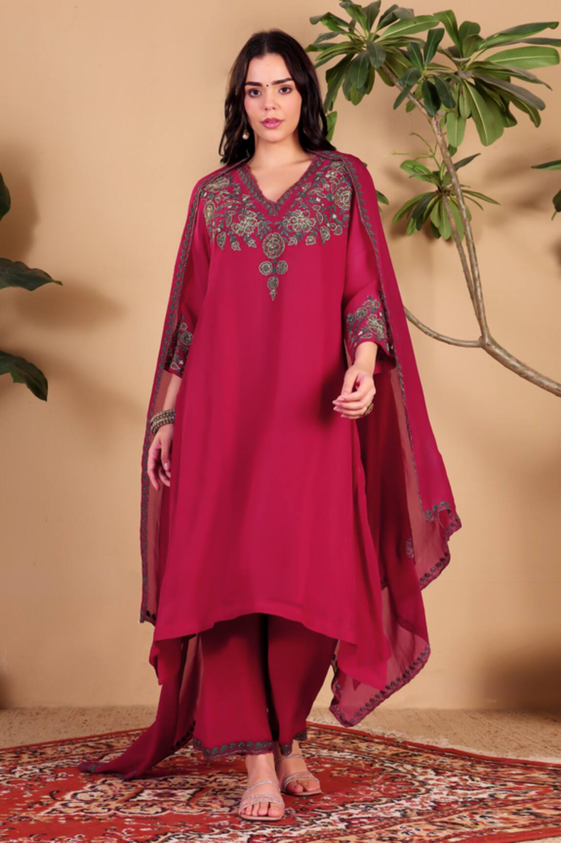 Sonali Methi Hand Embroidered Kurta Set 