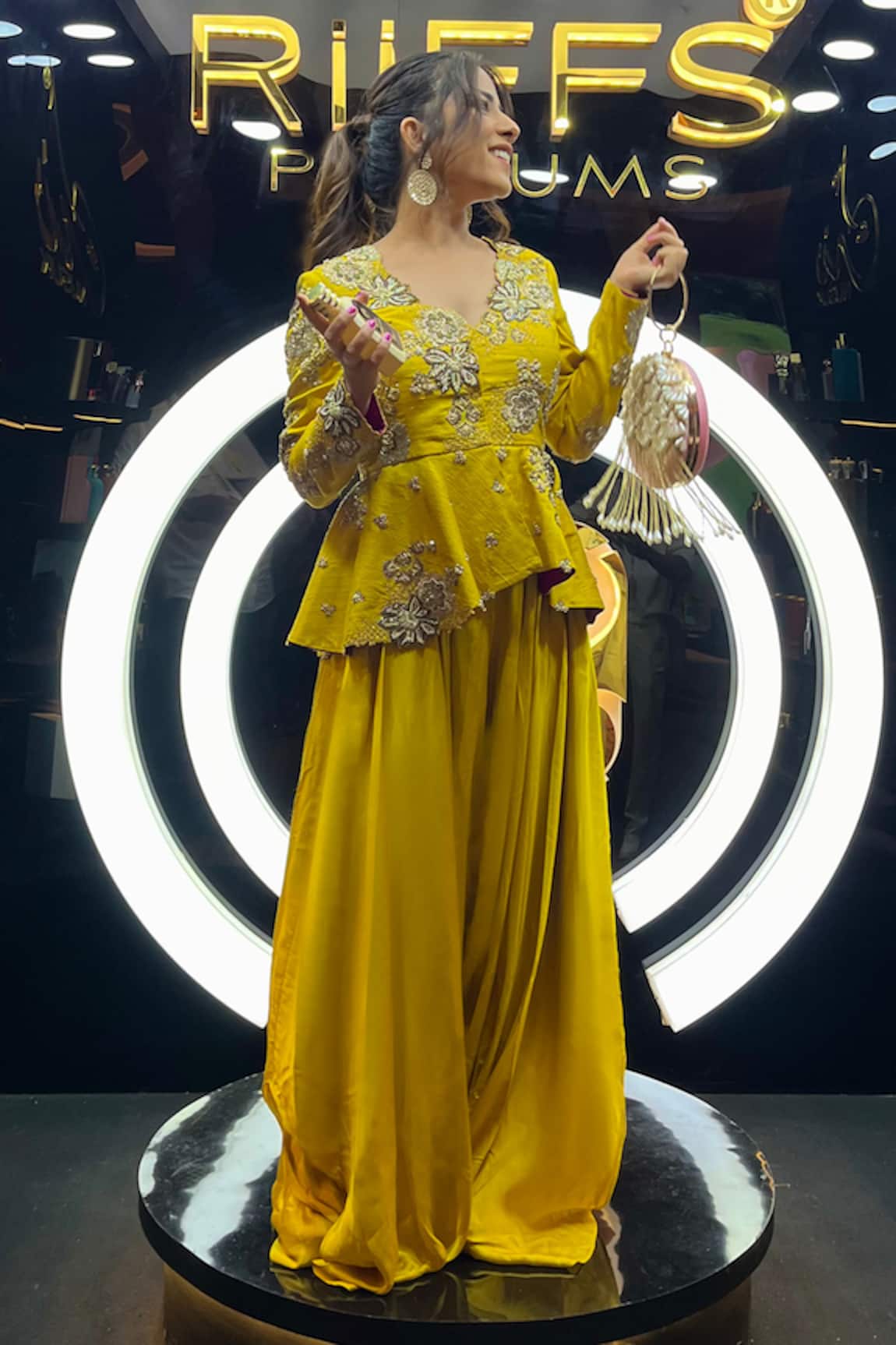 Anu Pellakuru Hand Embroidered Jacket & Palazzo Set 