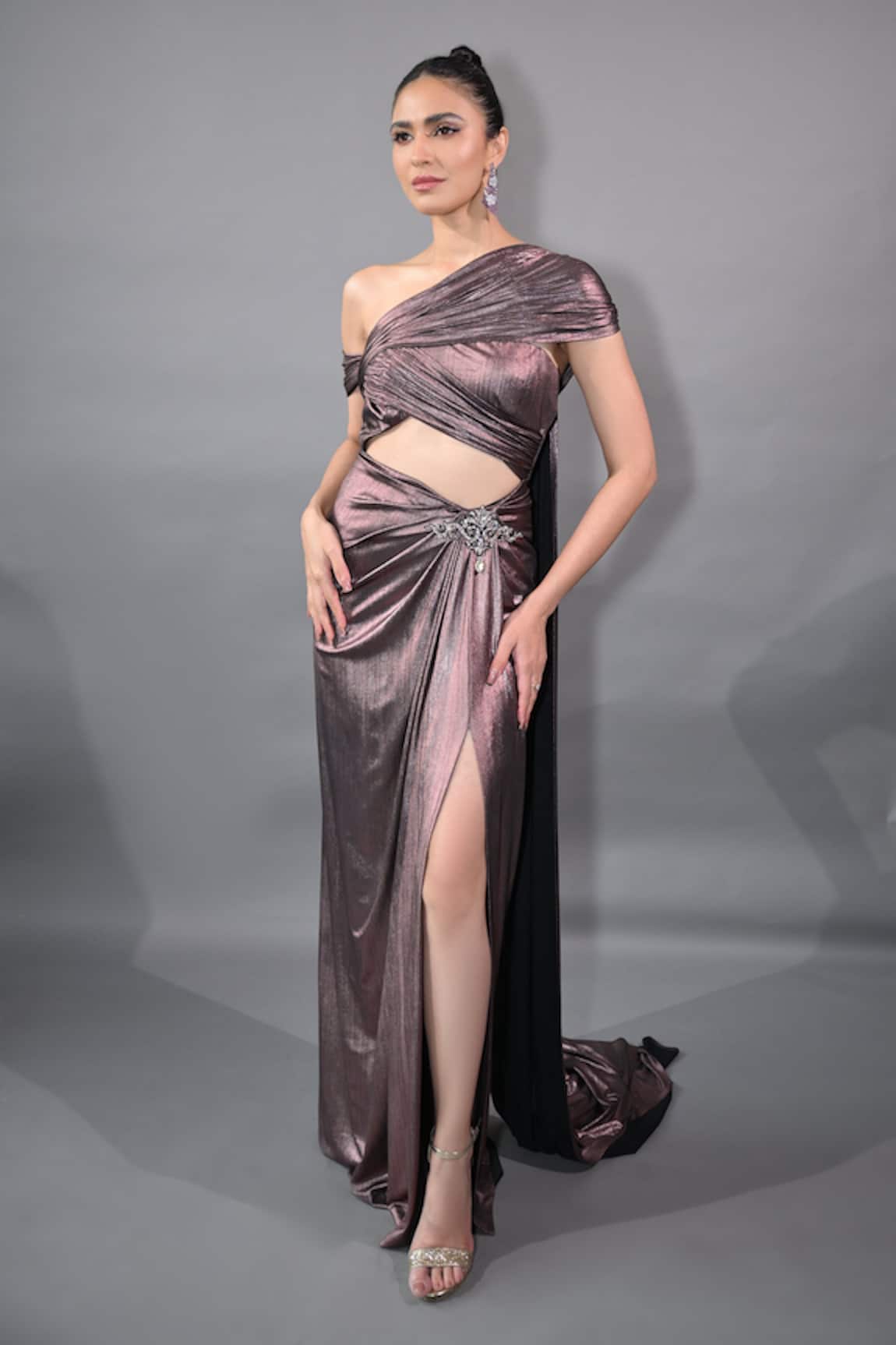 Tisharth by Shivani Draped Cutout Gown 