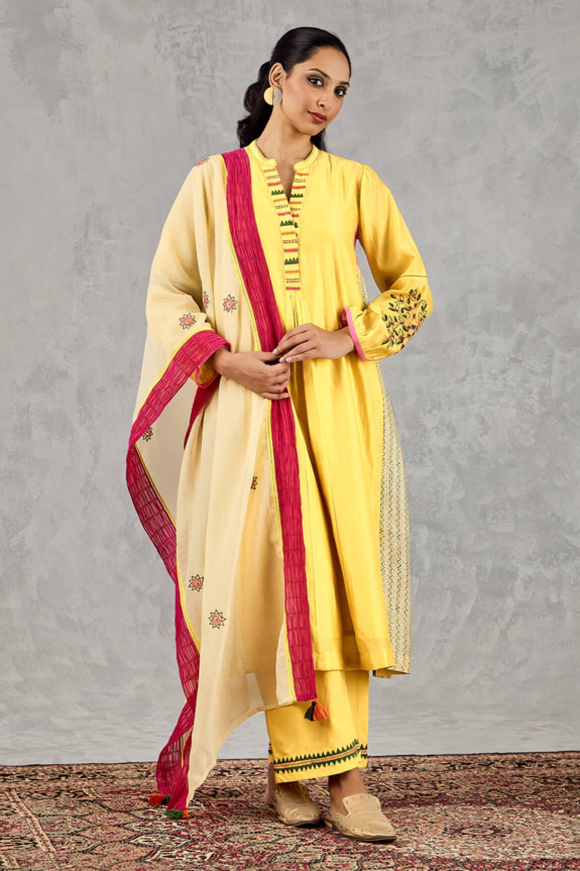 Shivani Bhargava Hand Embroidered Kurta Pant Set 
