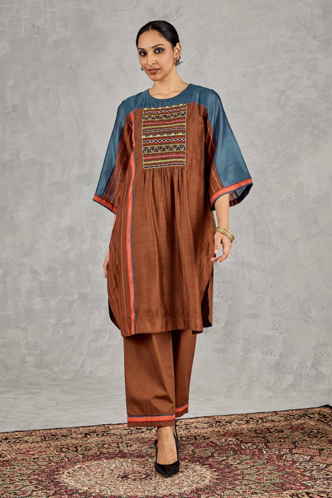 Shivani Bhargava Hand Embroidered Kurta & Pant Set 