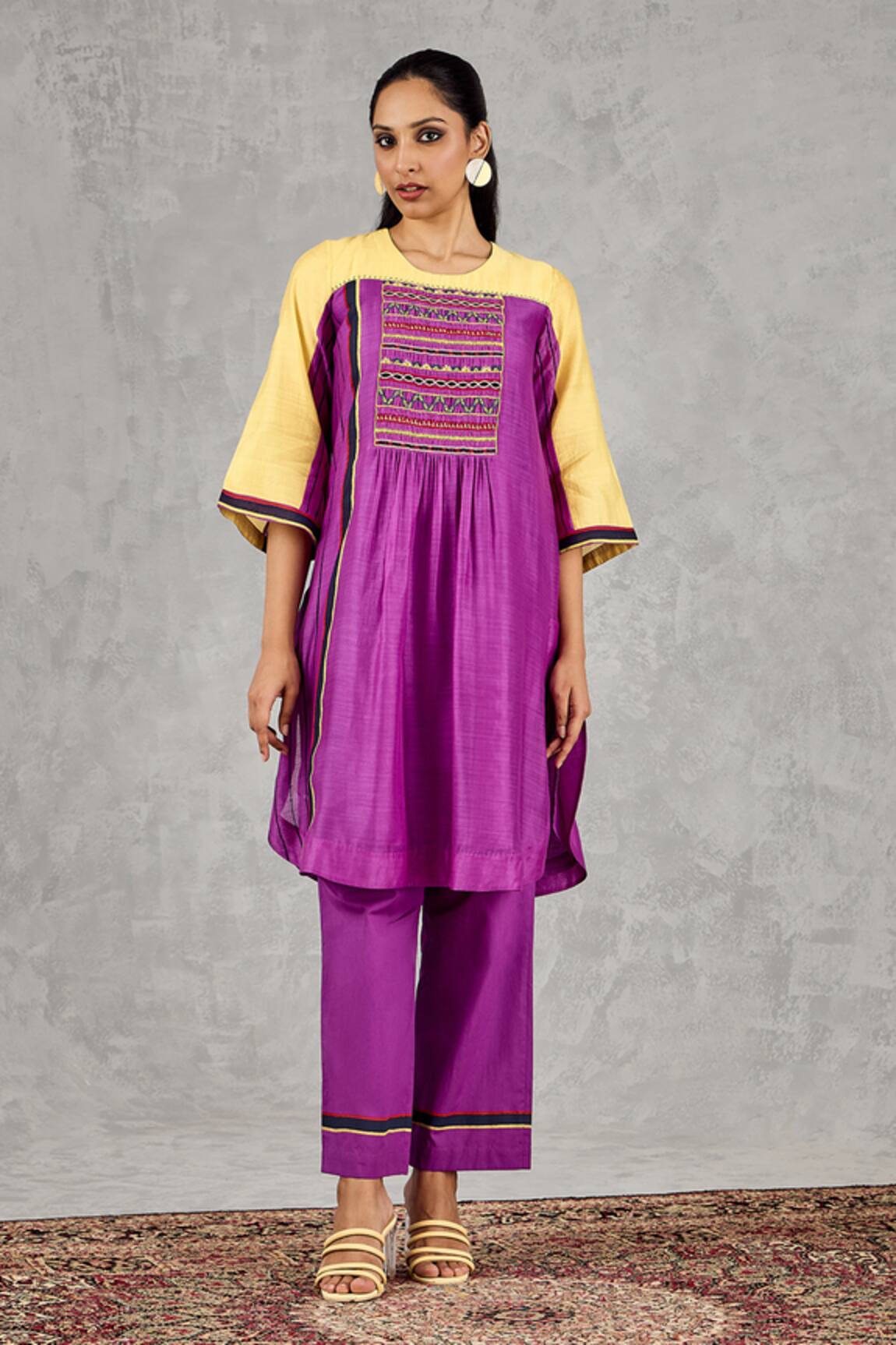 Shivani Bhargava Hand Embroidered Chanderi Kurta 