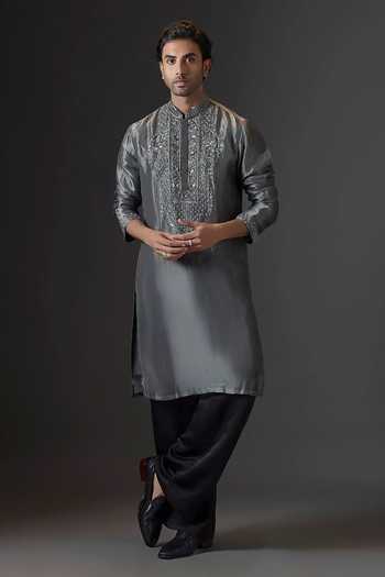 Mukti And Kavith Casa Embroidered Kurta & Palazzo Set 