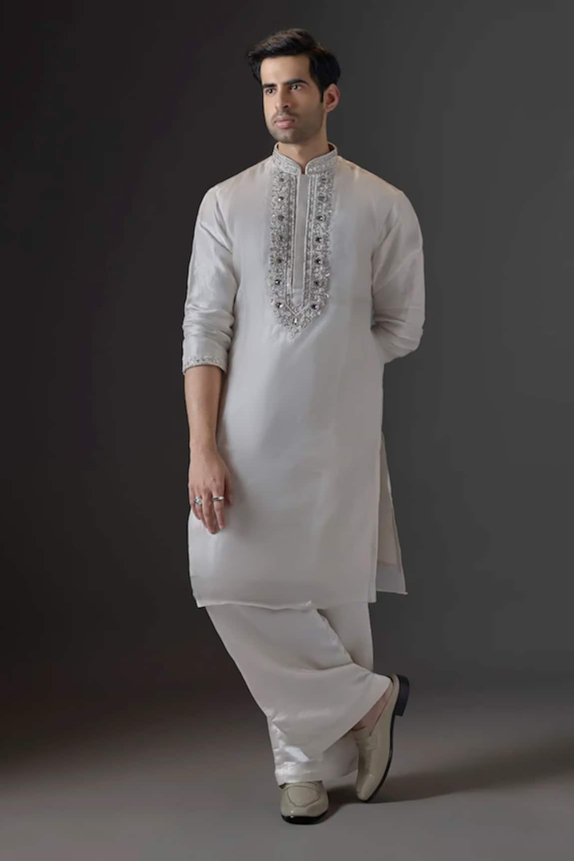 Mukti And Kavith Casa Maharaja Embroidered Kurta & Palazzo Set 