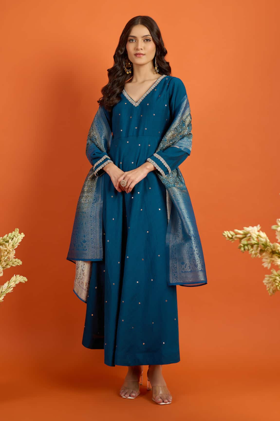 Naintara Bajaj Butti Pattern Anarkali Set 