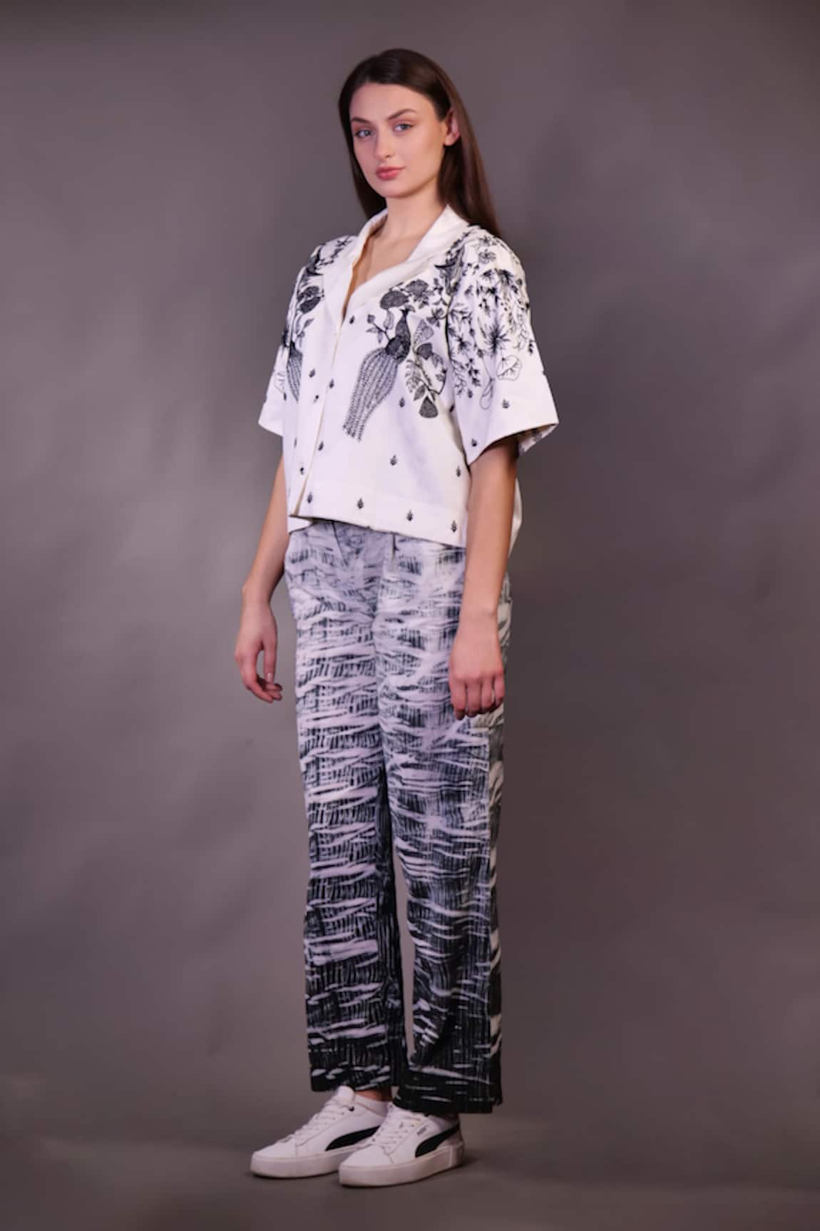 Rahul Singh Kantha Embroidered Shirt & Trouser Set 