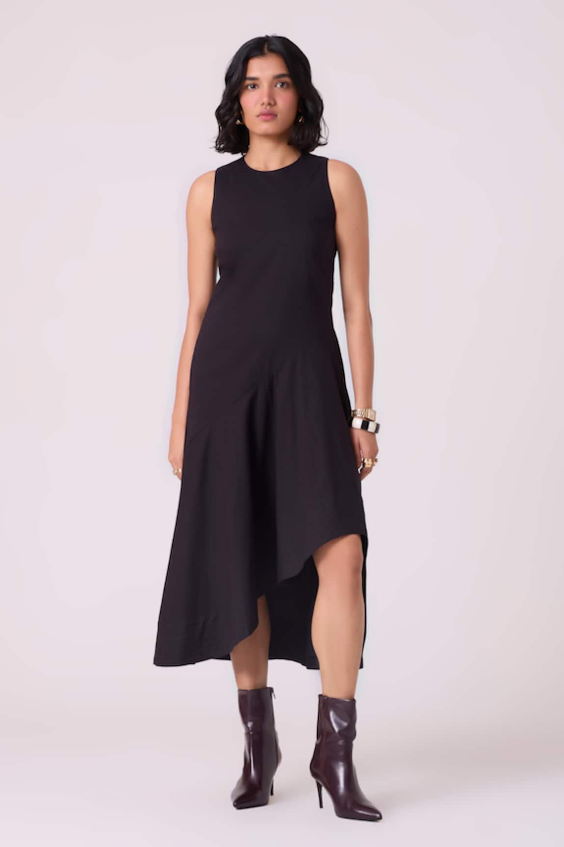 The Summer House Kira Asymmetrical Hem Midi Dress 