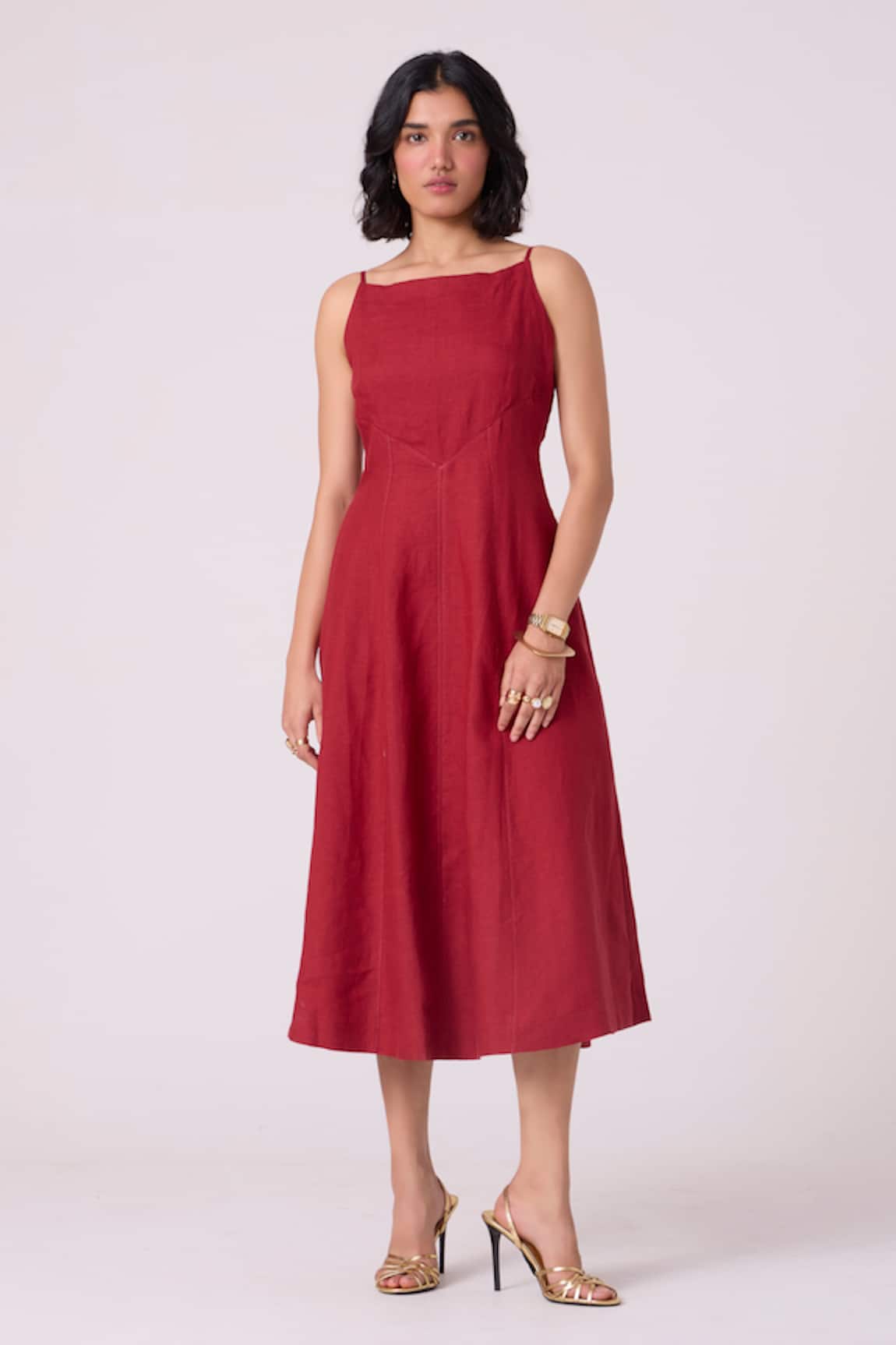 The Summer House Suzie Linen Midi Dress 