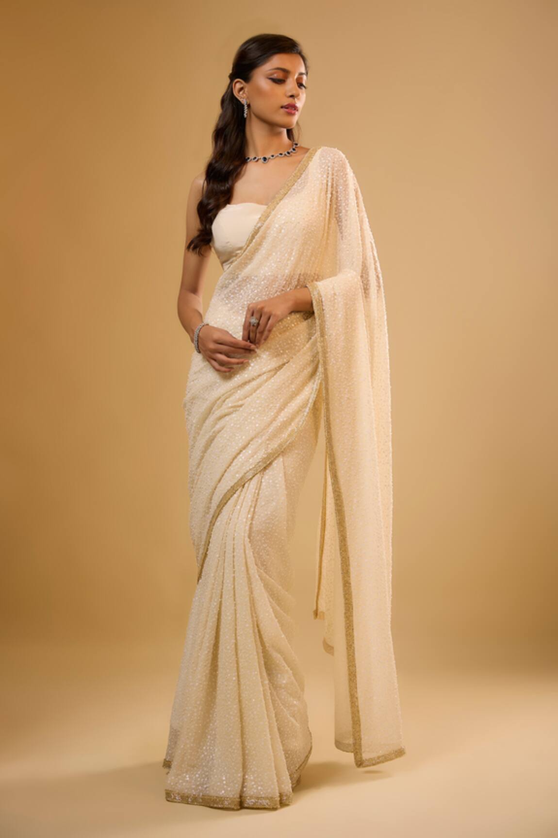 Renee label Lila Embroidered Saree With Blouse