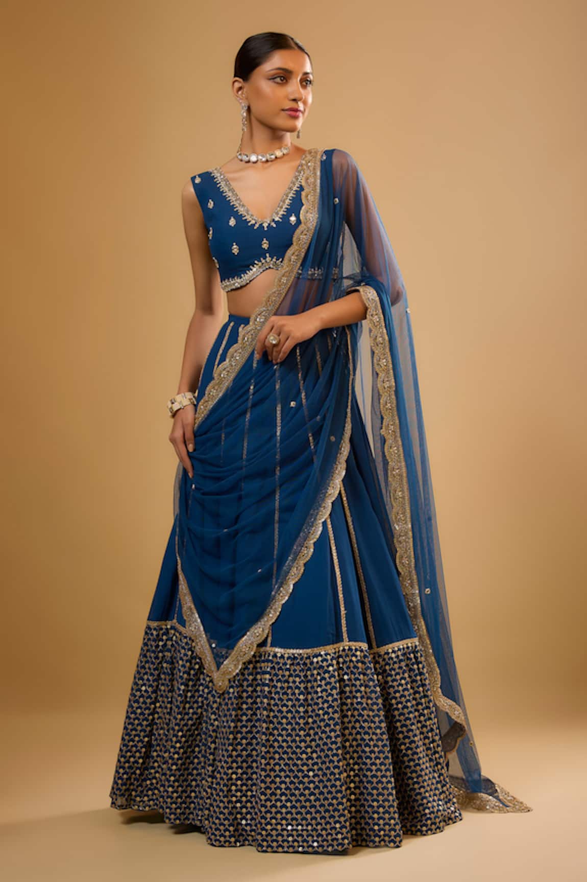 Renee label Siyona Embroidered Lehenga Set