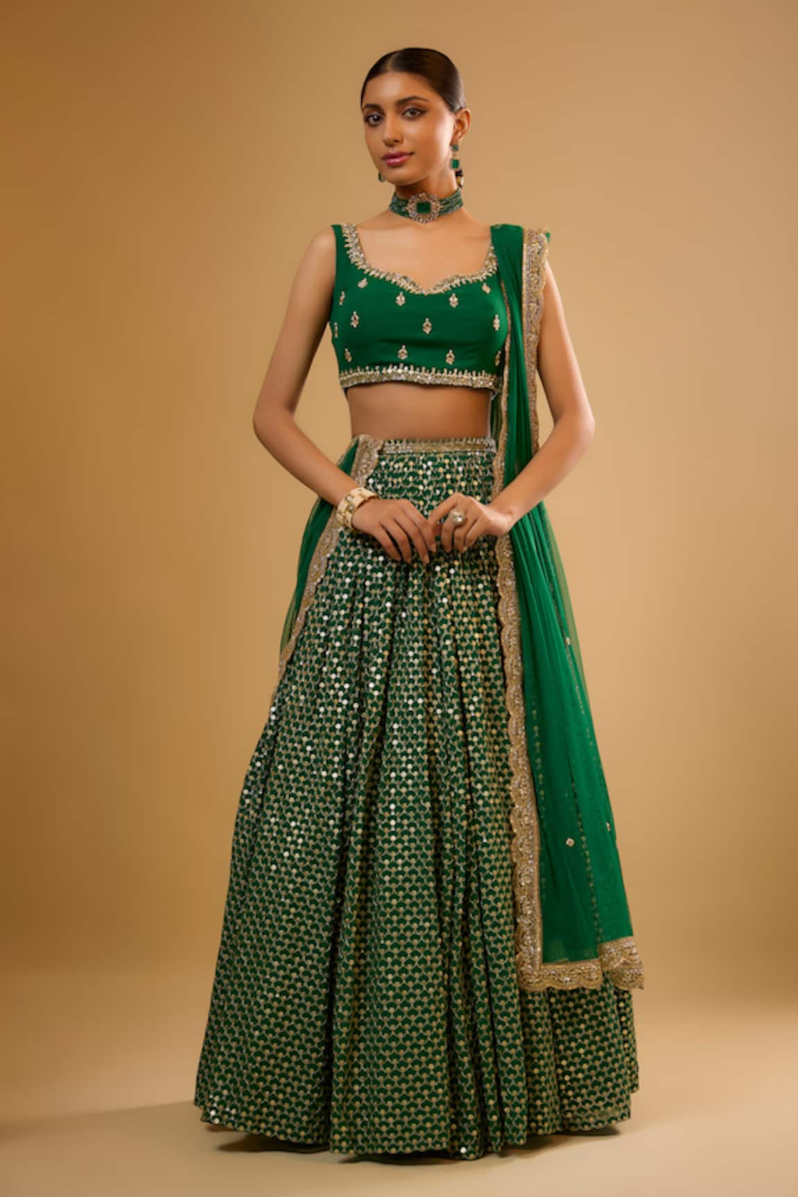Renee label Kashvi Mirror Work Lehenga Set