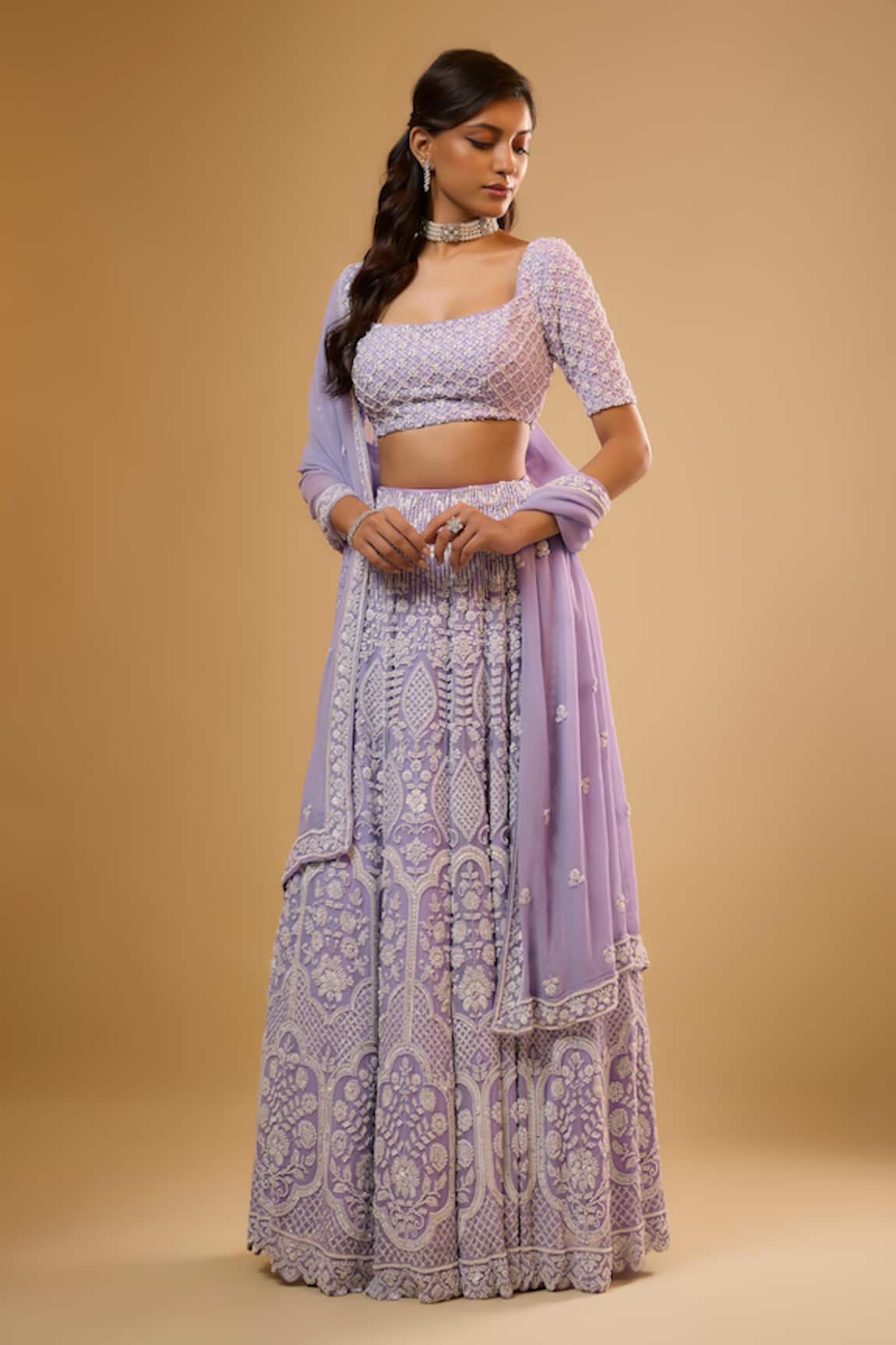 Renee label Amala Sequin Work Lehenga Set 