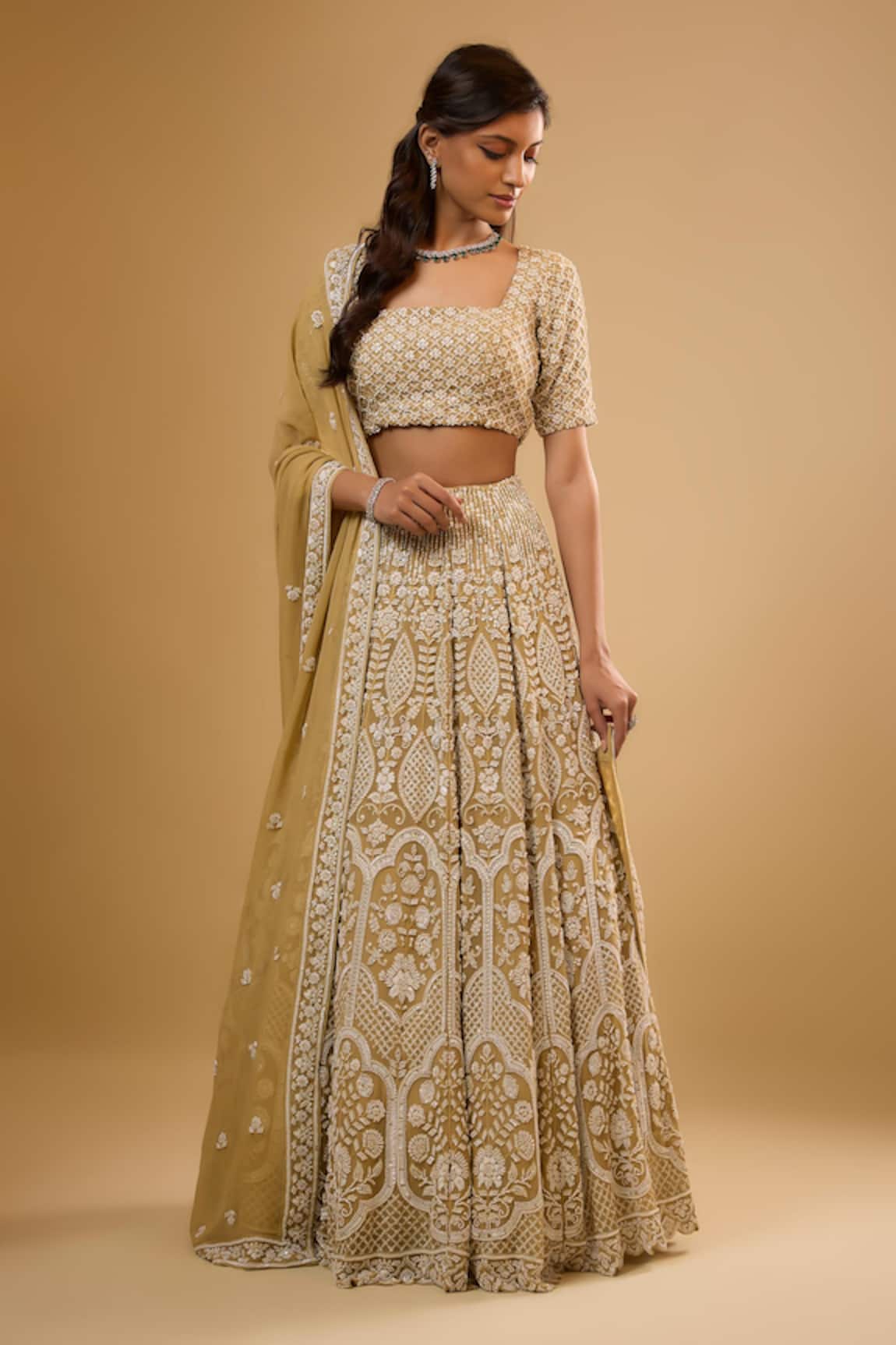 Renee label Anika Sequin Work Lehenga Set 