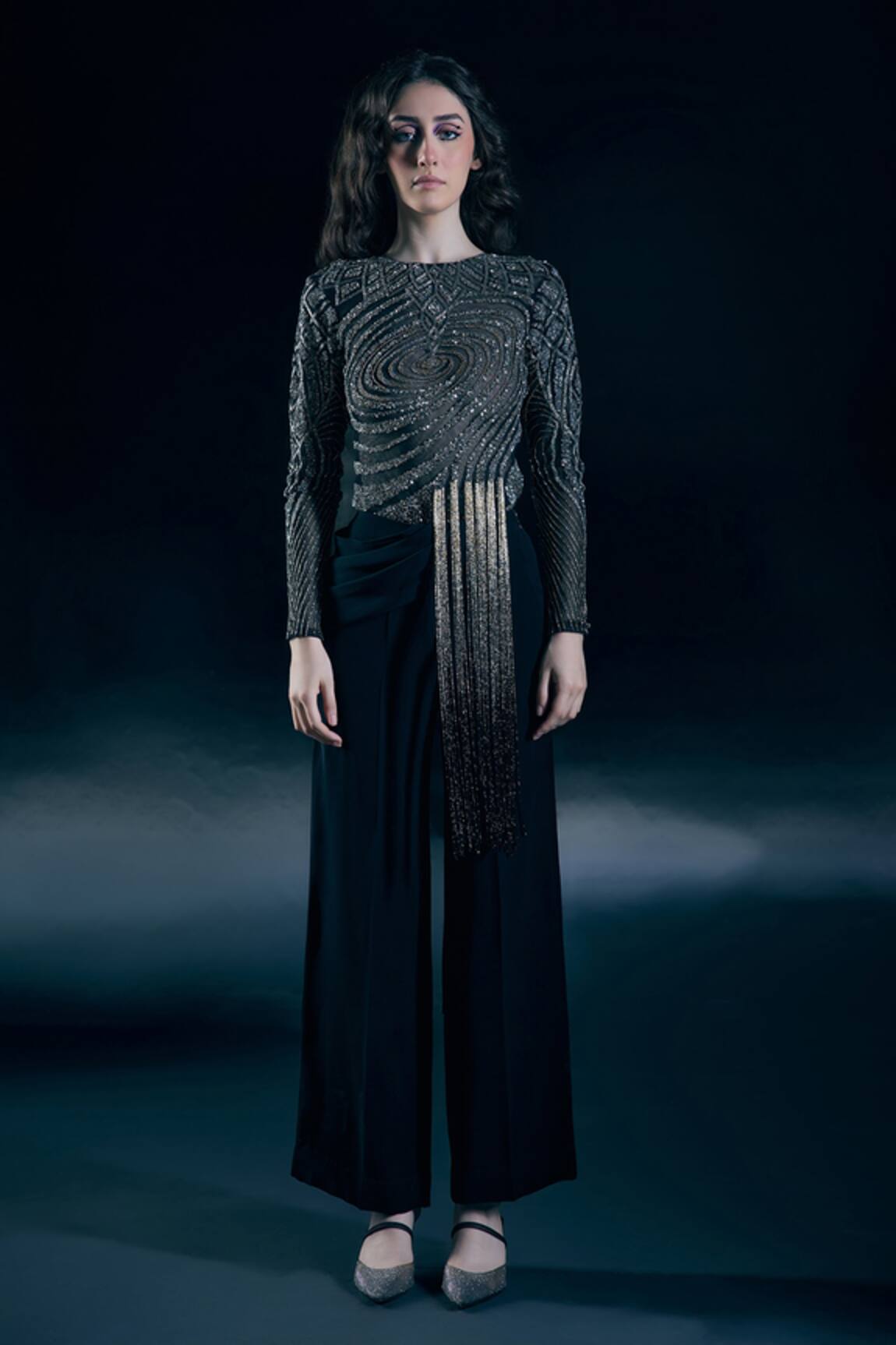 Nirmooha Astral Sheer Bodysuit & Trousers Set 