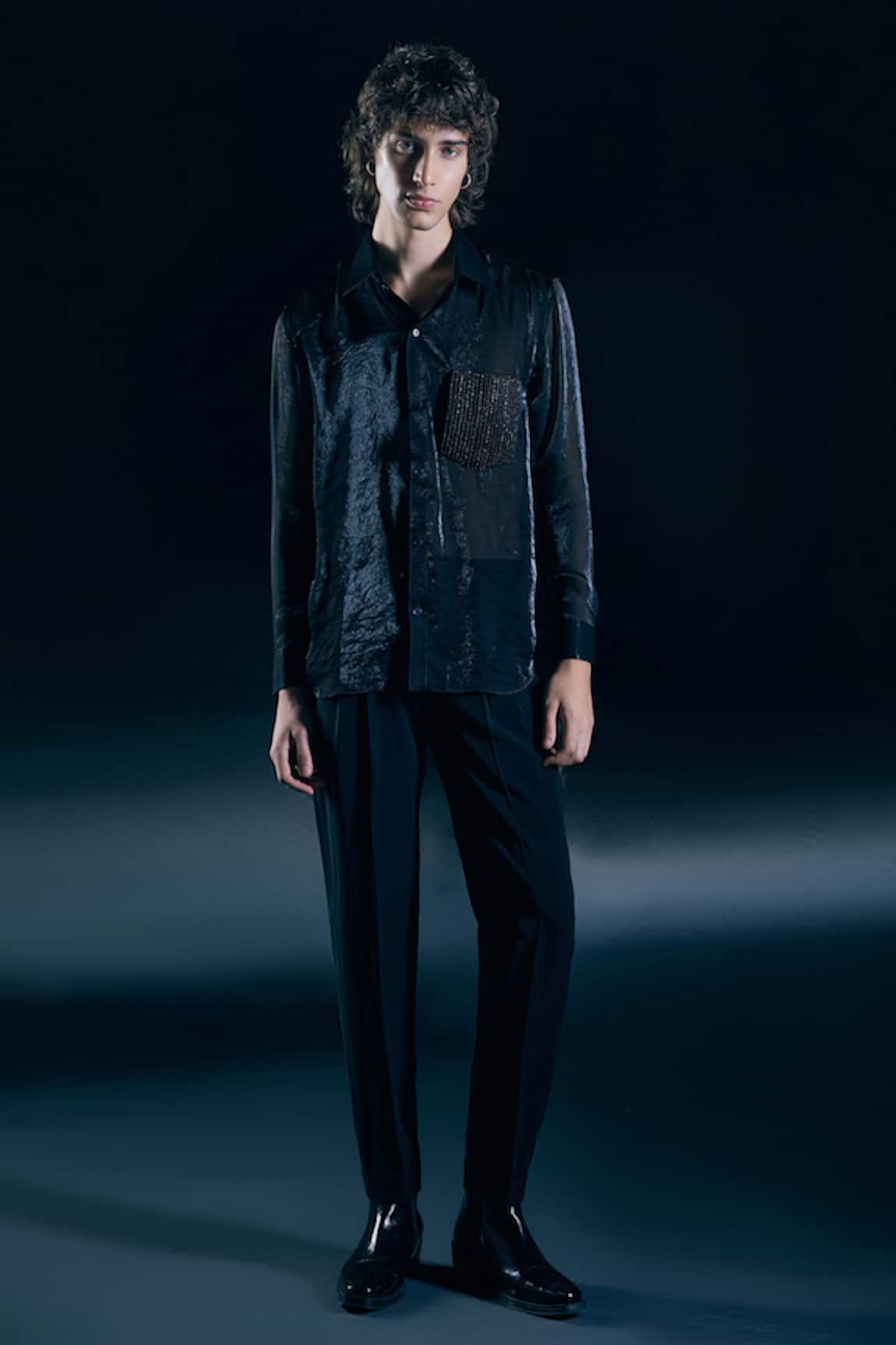 Nirmooha Obsidian Eclipse Black Shirt 