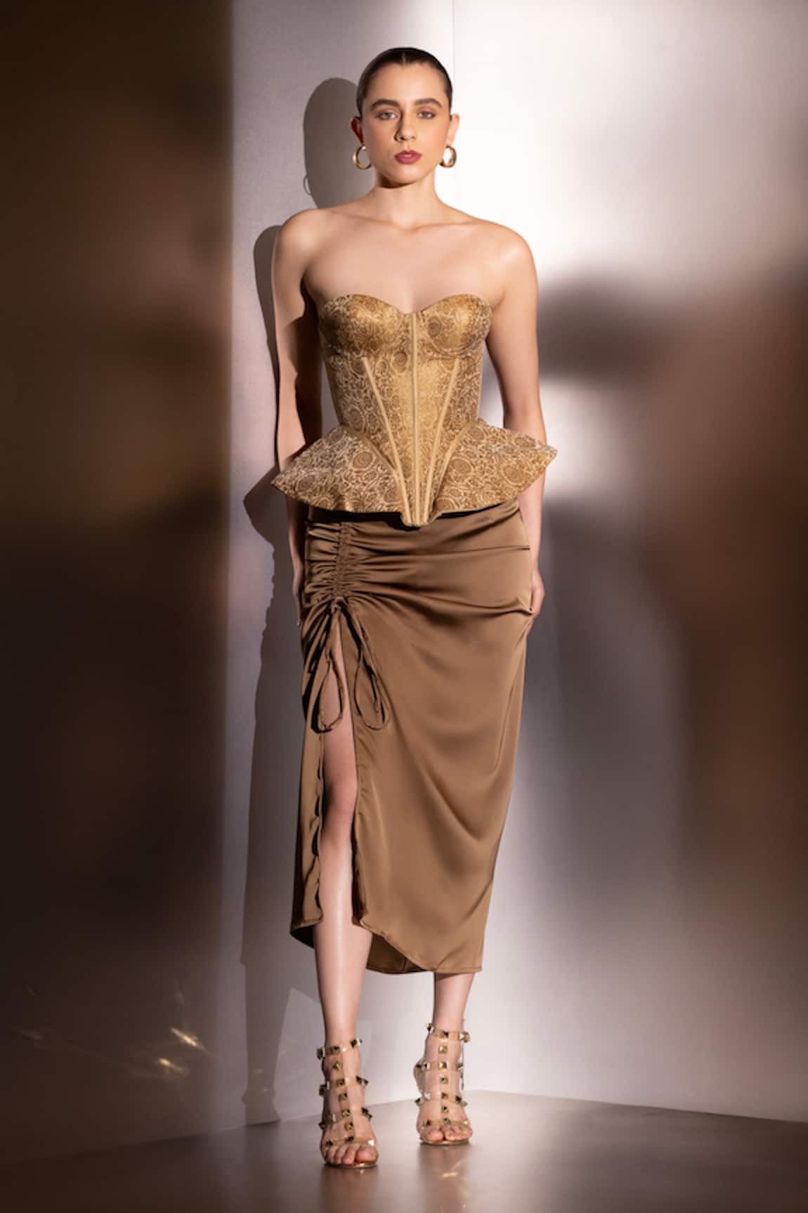 Label Muslin Ophelia Peplum Corset Set 