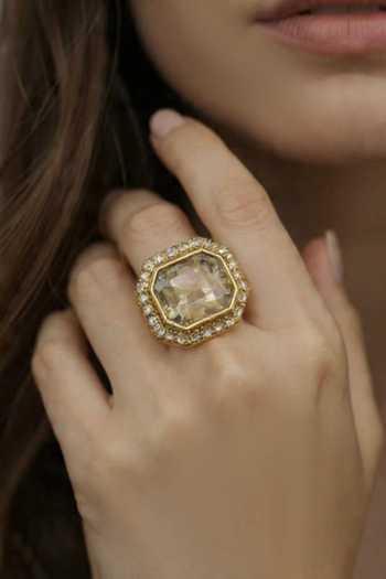 Bblingg Araana Crystal & Zircon Studded Ring 