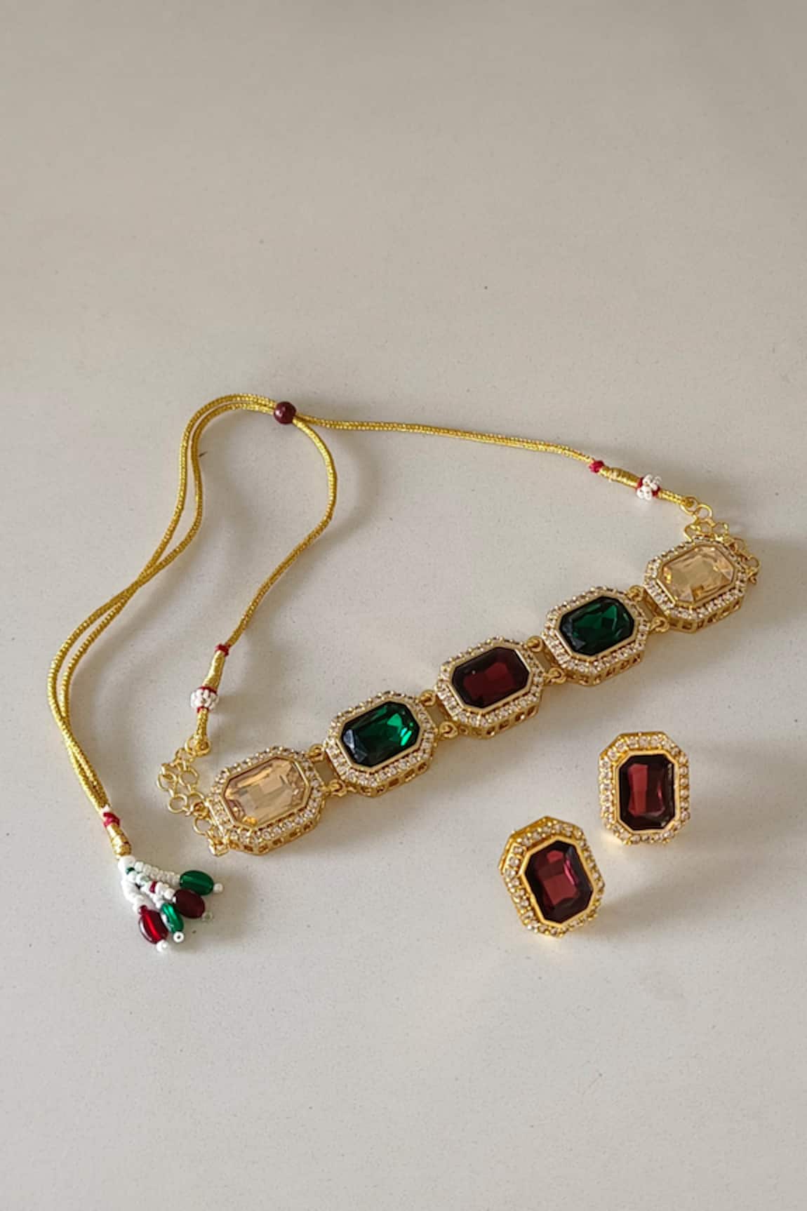 Bblingg Araana Crystal Studded Choker Set 