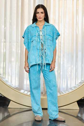 Kay Kay Lina Embroidered Shirt & Pant Set 