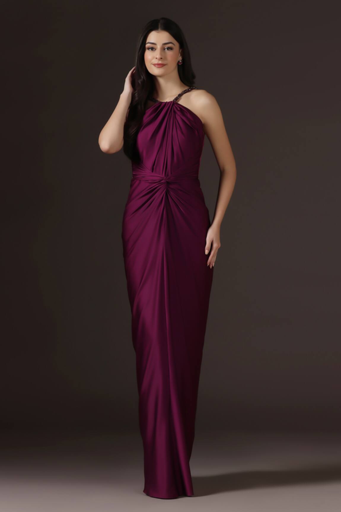 Pooja Peshoria Placement Crystal Work Gown 