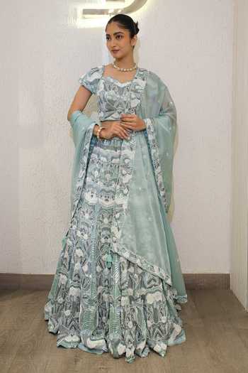 Label Deepshika Agarwal Hand Embroidered Lehenga Set 
