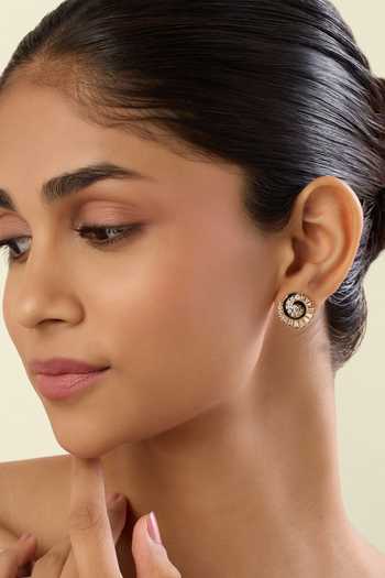 Isharya Soluna Spiral Stud Earrings 