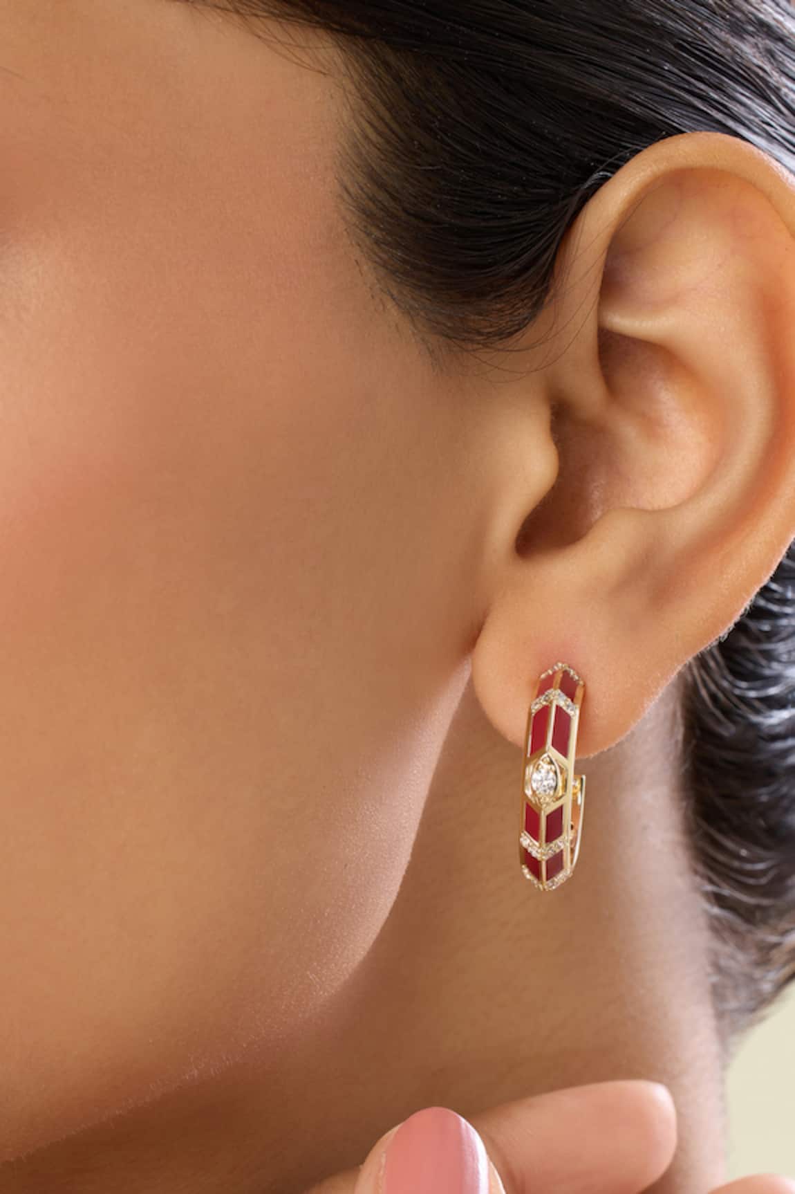 Isharya Auralis Fiery Hoop Earrings 