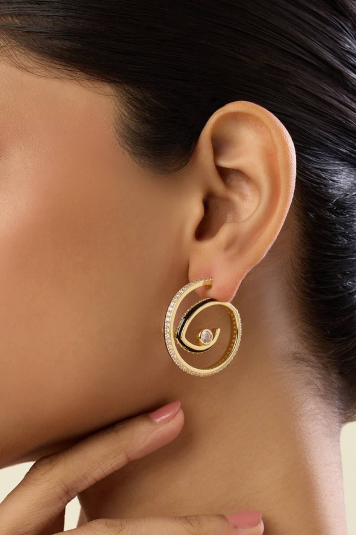 Isharya Phantasma Double Hoop Earrings 