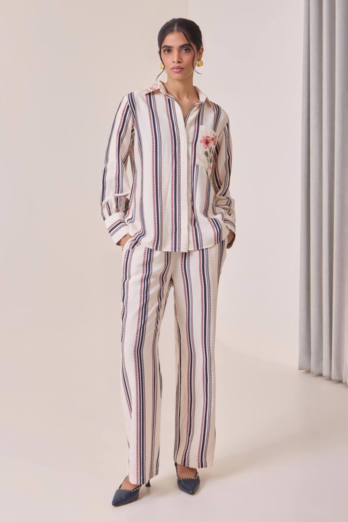 Needleten Striped Pant
