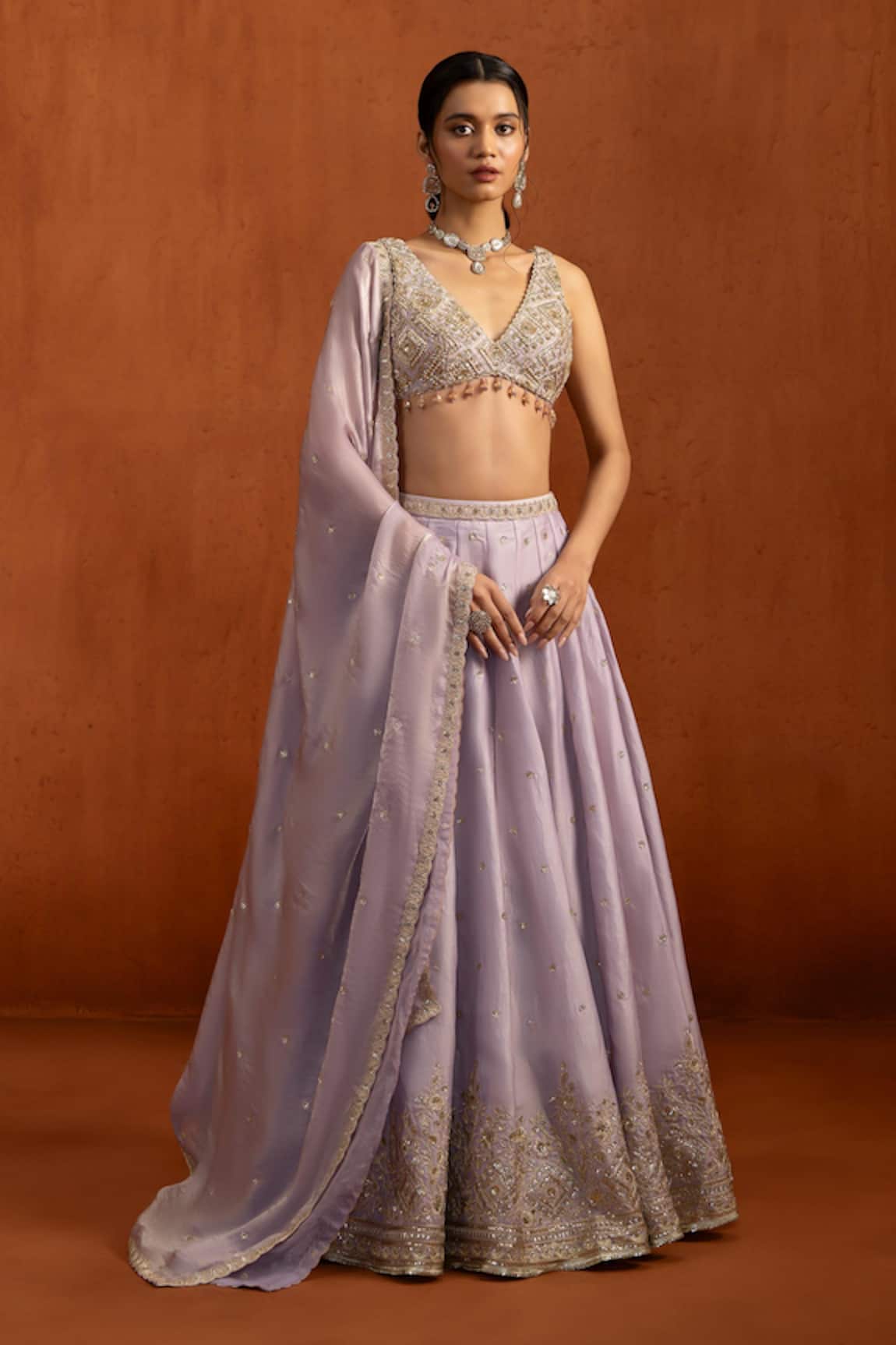 Lashkaraa Embroidered Lehenga Blouse Set