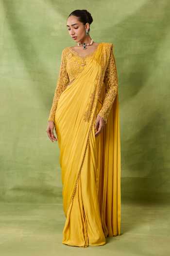 Awigna Claire Pre-Draped Saree With Blouse 