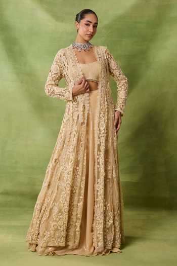 Awigna Poland Embroidered Jacket Lehenga Set 