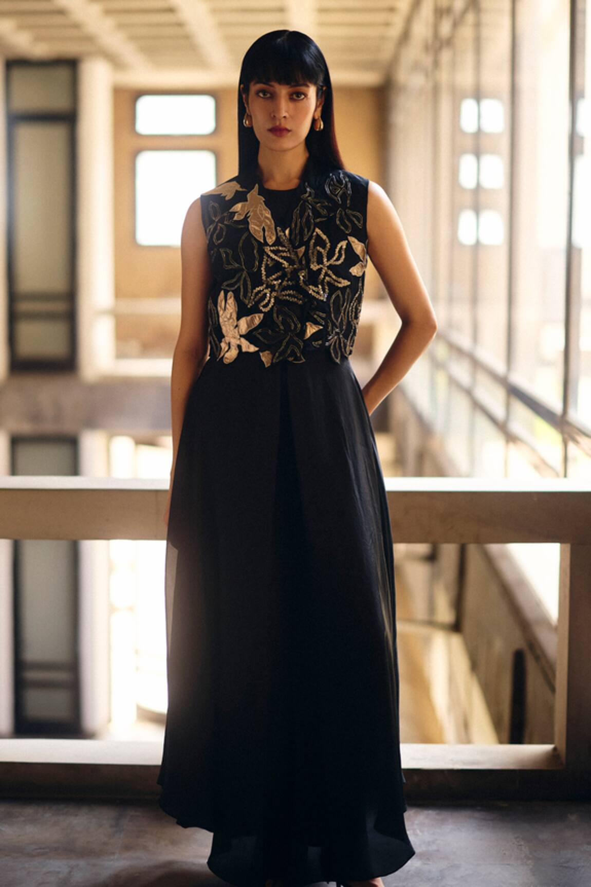 Studio Radical Magnolia Applique Jacket & Gown Set 