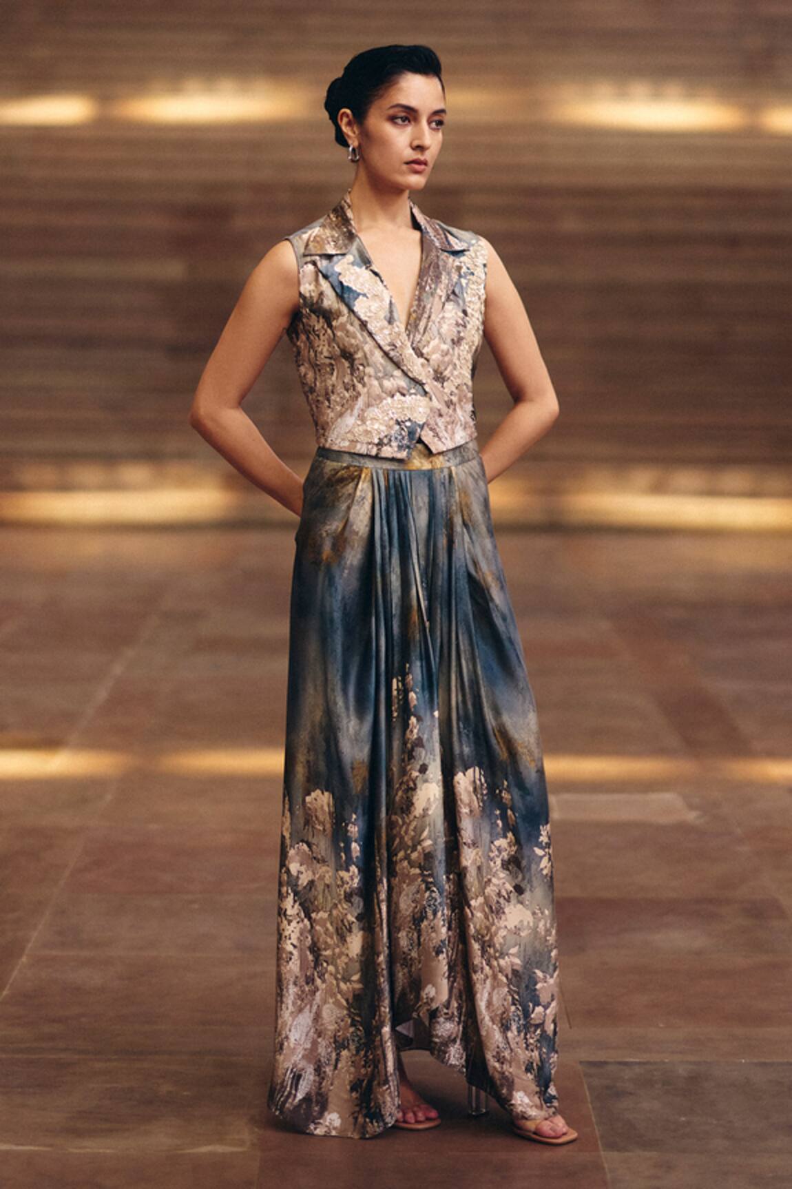 Studio Radical Embellished Pleated Hem Top With Skirt 