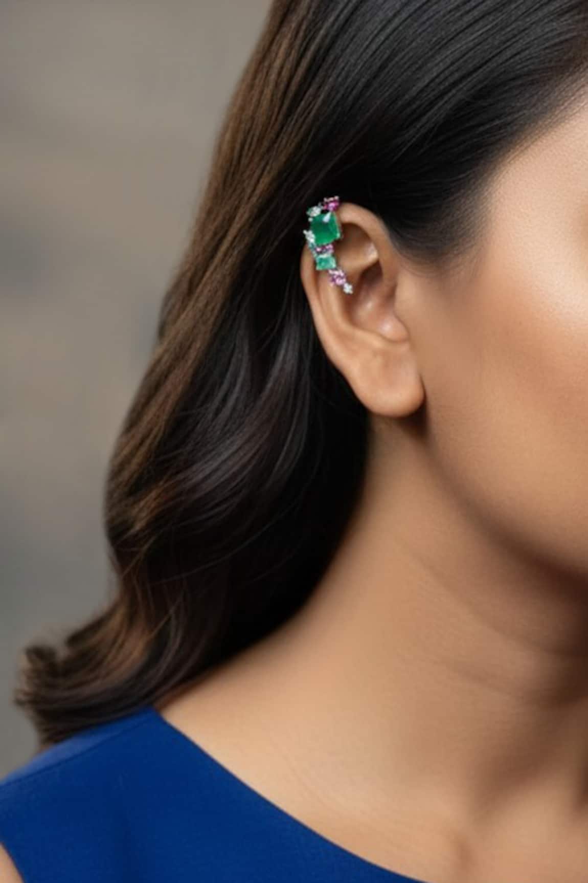 The Bling Girll Stone Studded Ear Cuff 