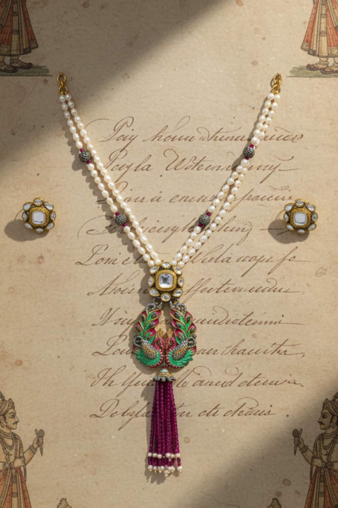 The Bling Girll Peacock Motif Pendant Necklace 