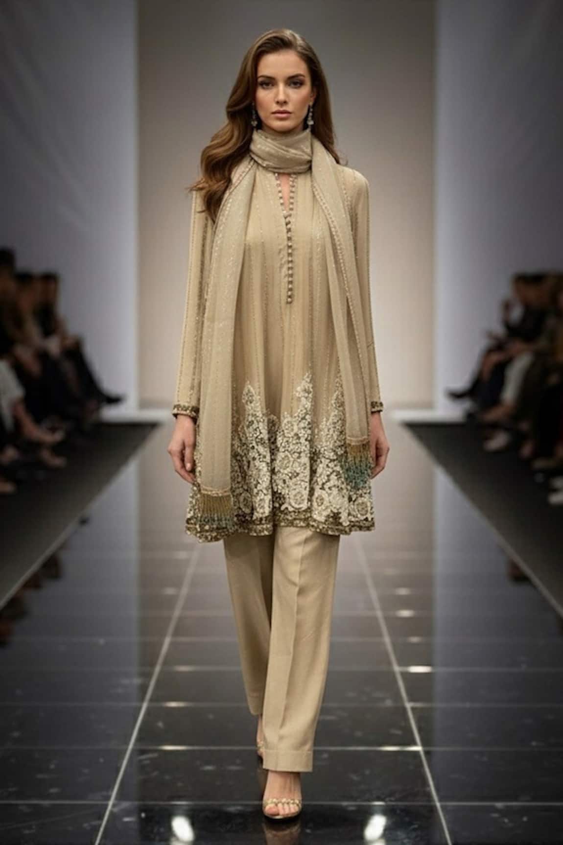 Nikita Mhaisalkar Baroque Handwork Kurta Salwar Set 