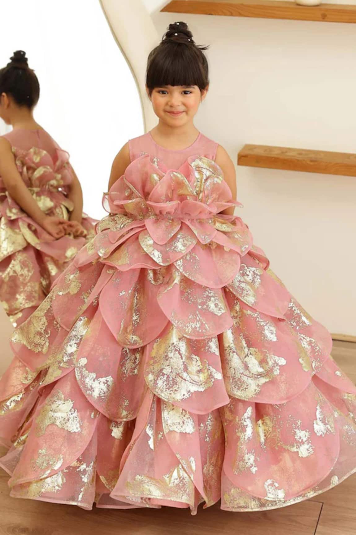 Janyas Closet Enchanted Pink Petal Princess Gown 