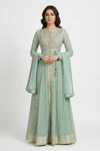 Shyam Narayan Prasad Embroidered Anarkali with Dupatta 