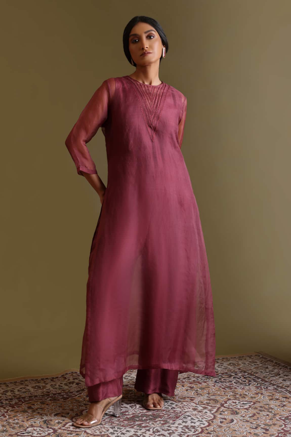 Chokhi Chorri Eira Jumpsuit With Silk Organza Jacket 