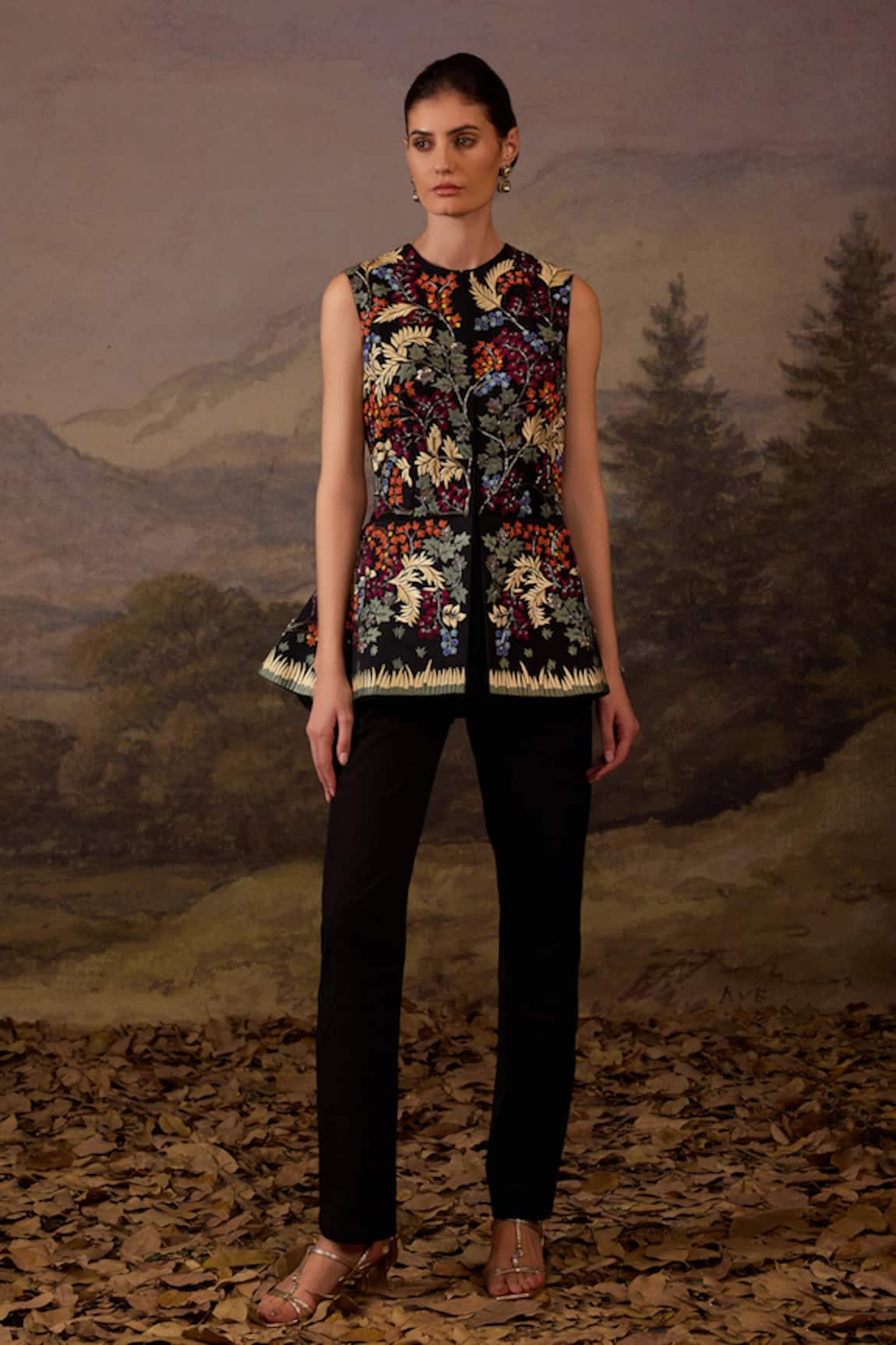 Samant Chauhan Embroidered Jacket & Pant Set 