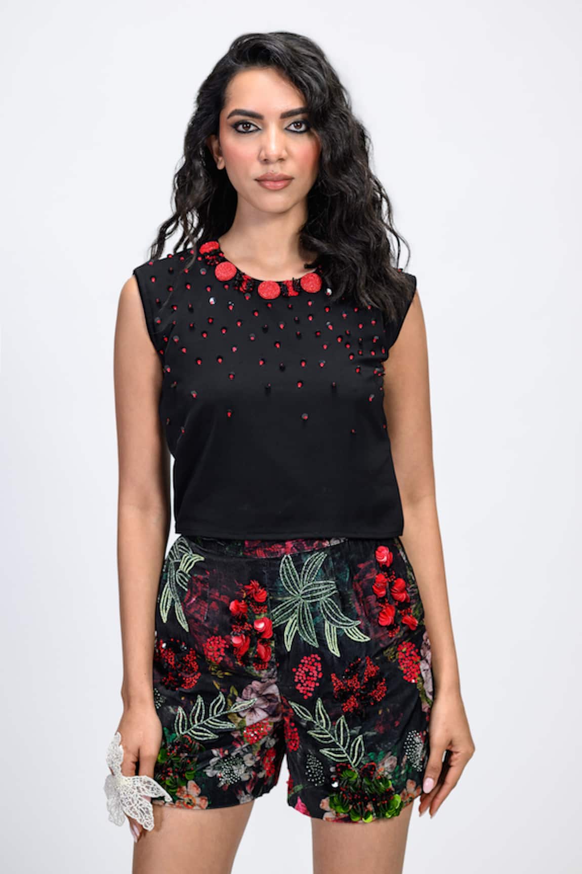 The Dramebaaz CO Florelle Embroidered Top 