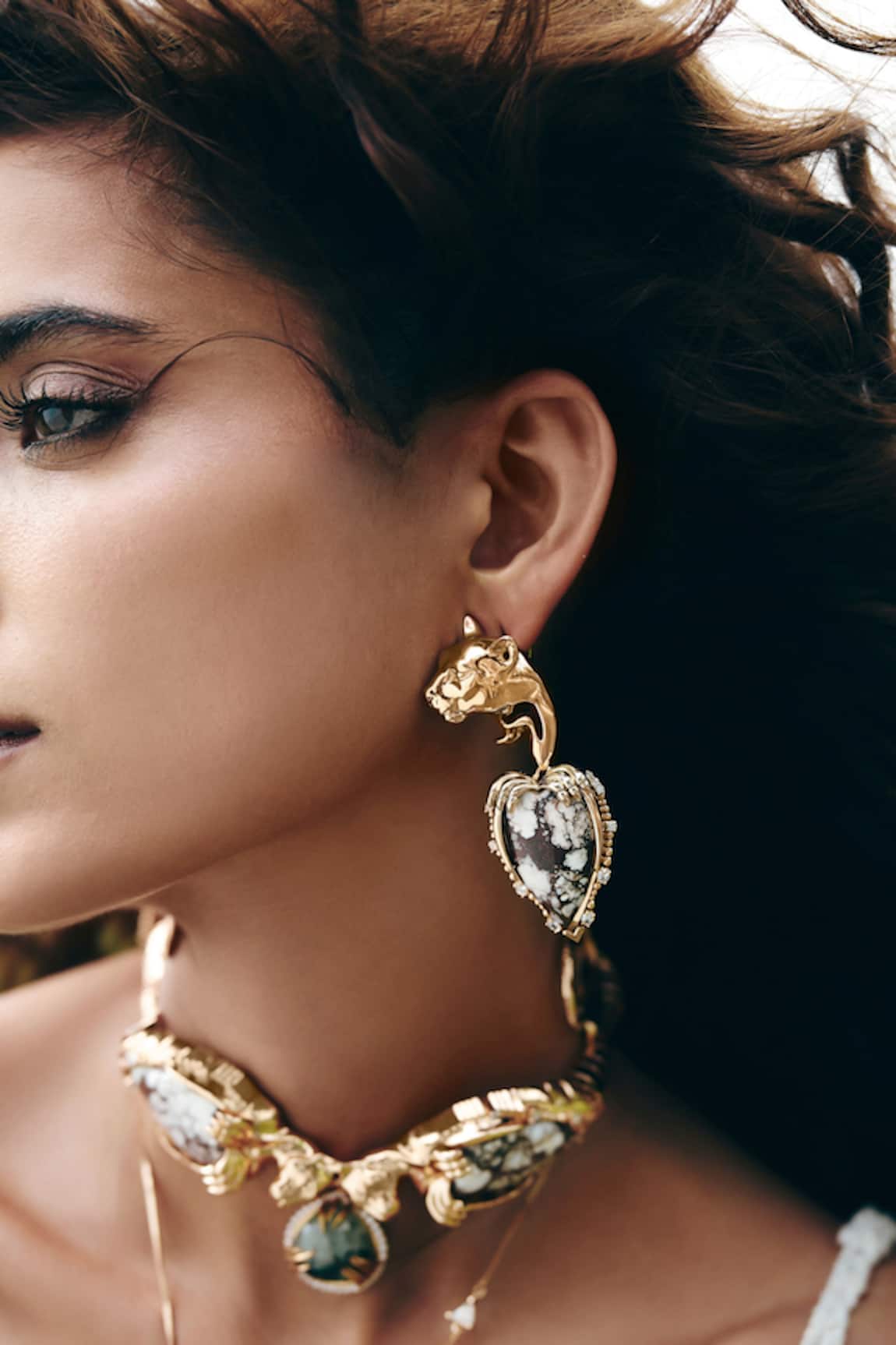 Outhouse Temptress Leopard Earrings 