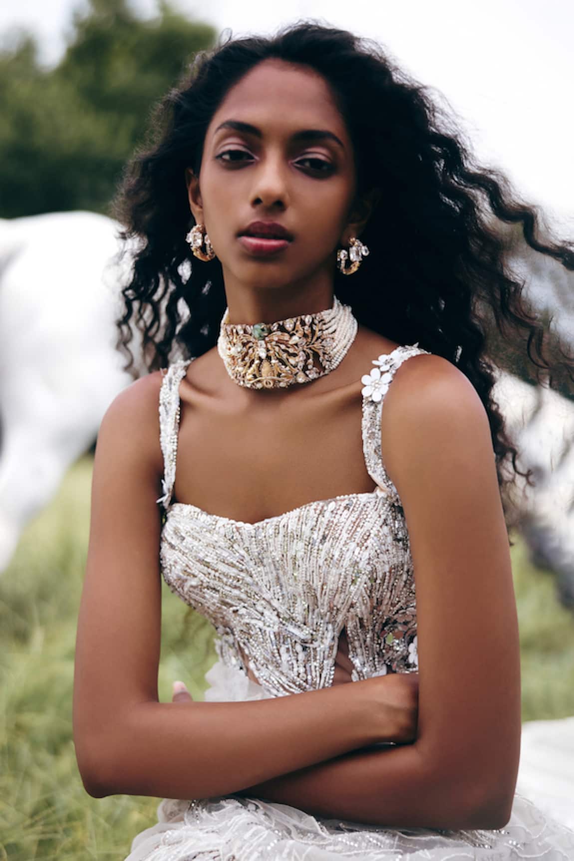 Outhouse Wild Serenade Crown Necklace 