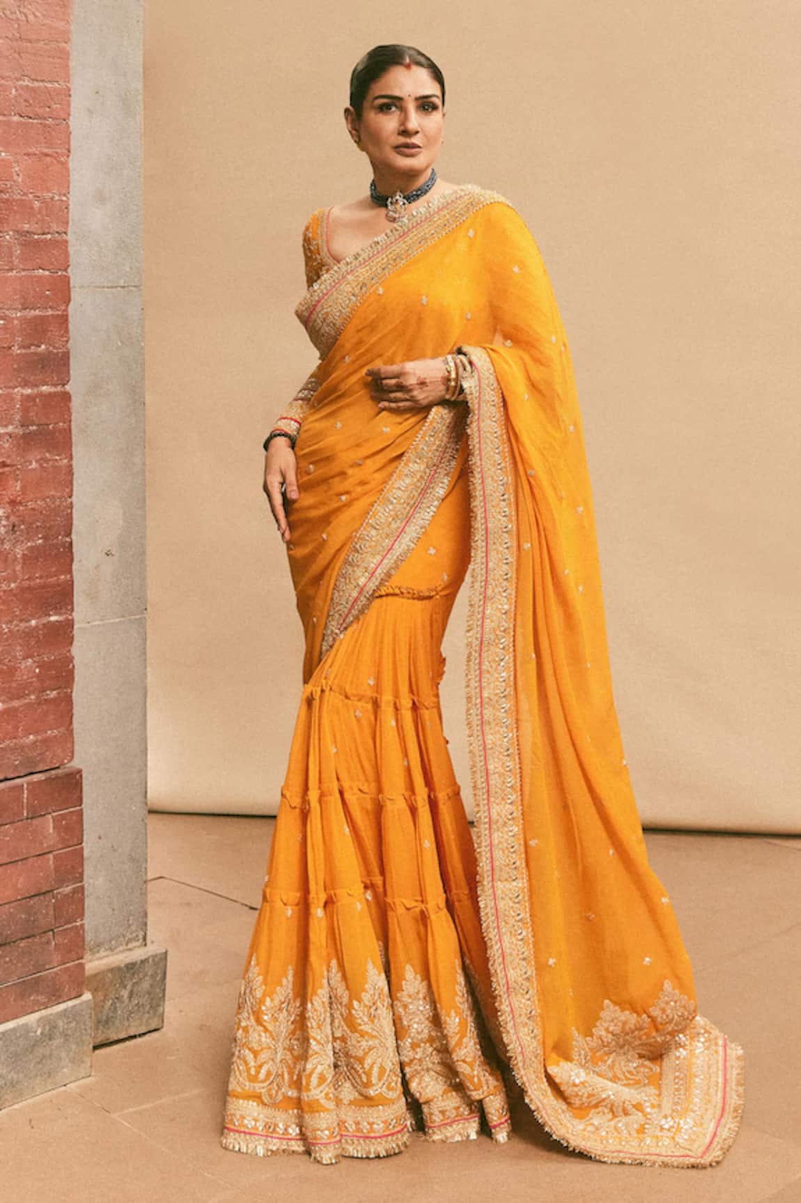 Gopi Vaid Dilruba Dori Embroidered Saree With Blouse 