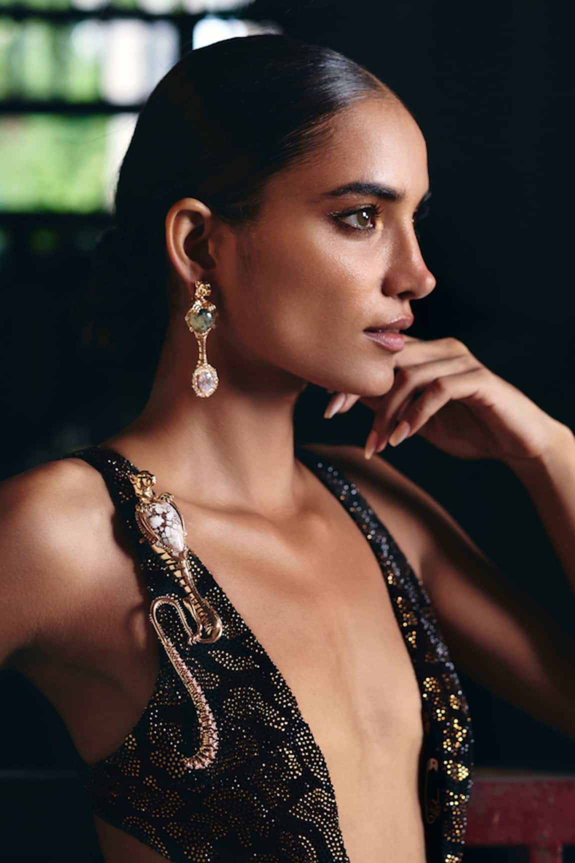 Outhouse Temptress Leopard Statement Brooch