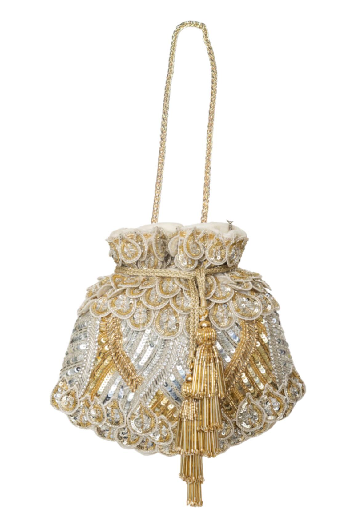 SG Collection By Sonia Gulrajani Opulence Embellished Potli Bag 